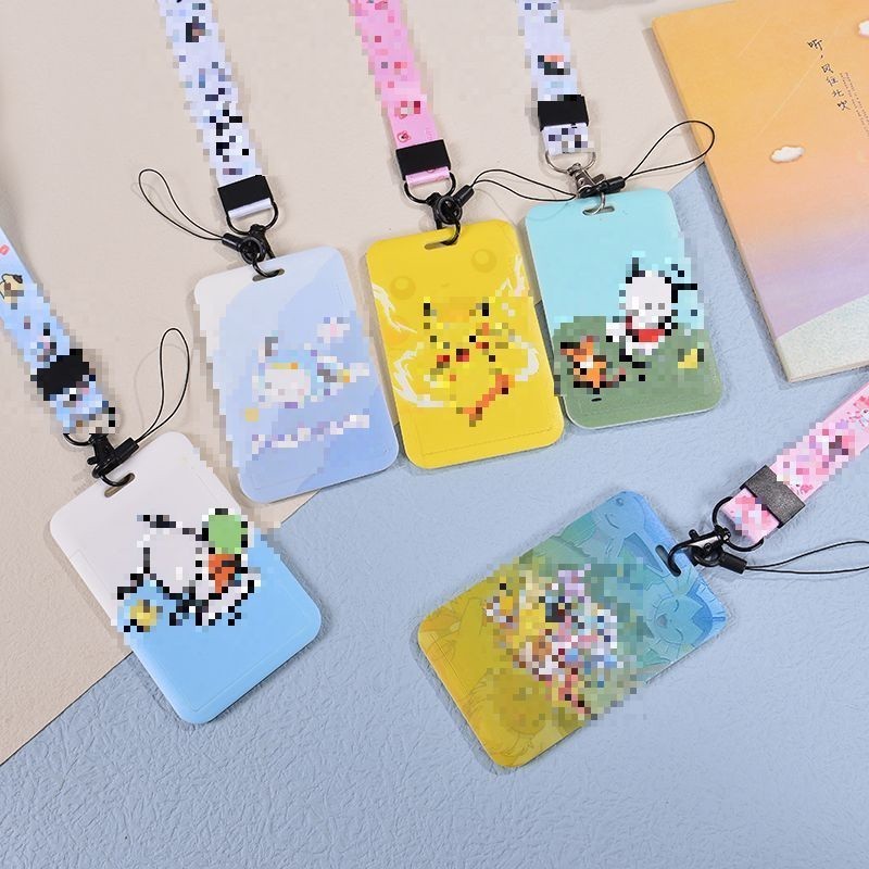 

MAOMAO Name Tag Gantungan Kartu Karakter Kartun Lanyard Akses MRT Busway E-Money Flazz BRIzi Card Holder Karakter Kartun Lanyart Card Holder Id Card