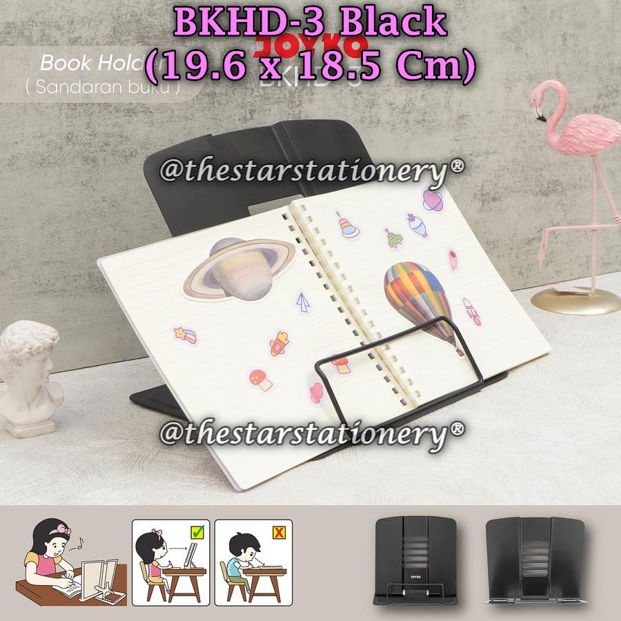 

(1 Biji) GROSIR Book Holder JOYKO BKHD-3 Hitam / Sandaran Buku Book Holder Joyko BKHD-3