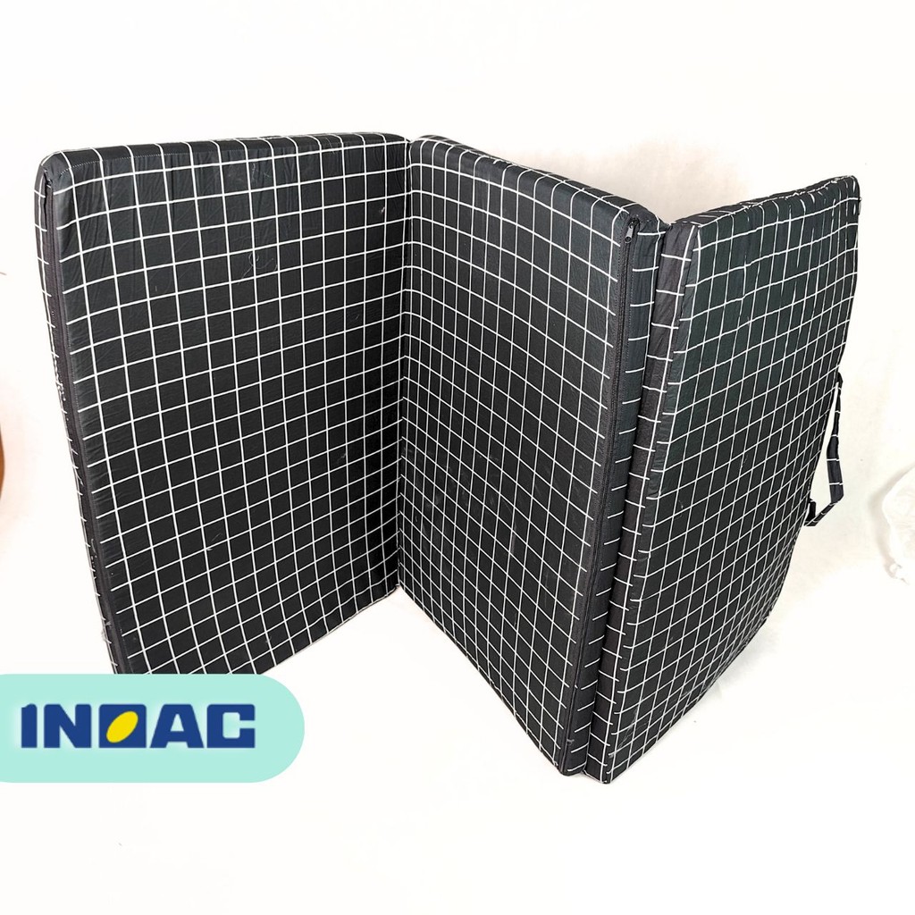 Kasur Lantai Tebal Empuk 1 Orang Inoac Trifold High Quality Garansi Kosan Pesantren Santri