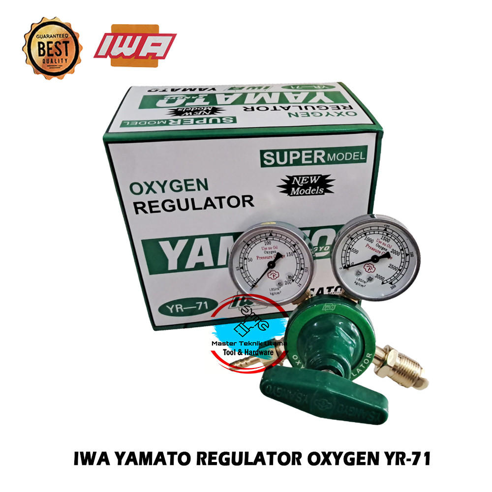 BEST SELLER YAMATO IWA Regulator Oksigen Untuk Las Dan Untuk Tabung gas Oxygen Hijau Ikan Yamato YR-
