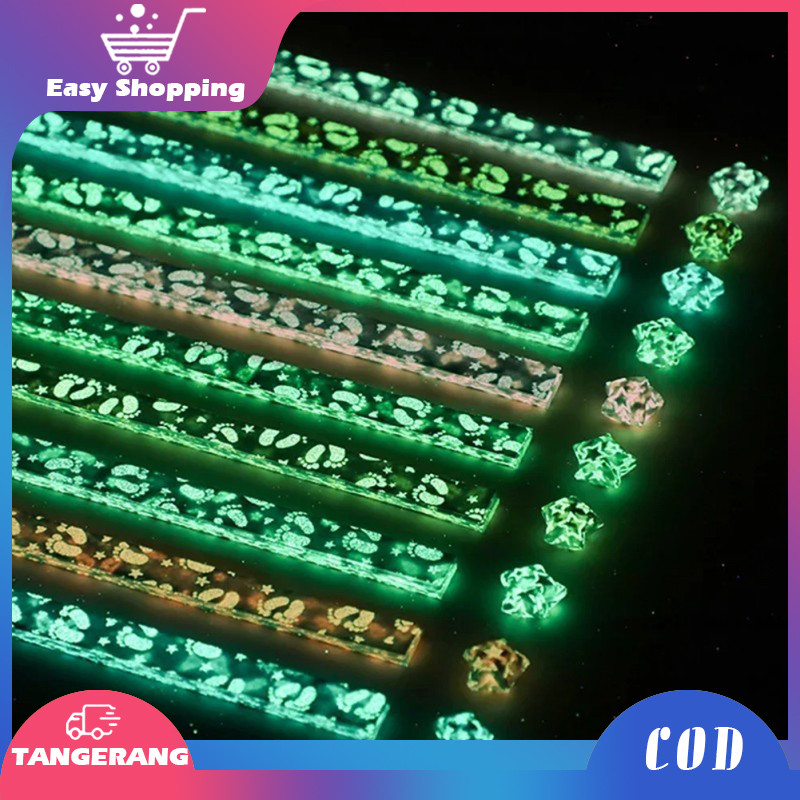

300pcs Kertas Origami Bintang Diy Berwarna Star Paper Craft Handmade fluoresensi kertas origami