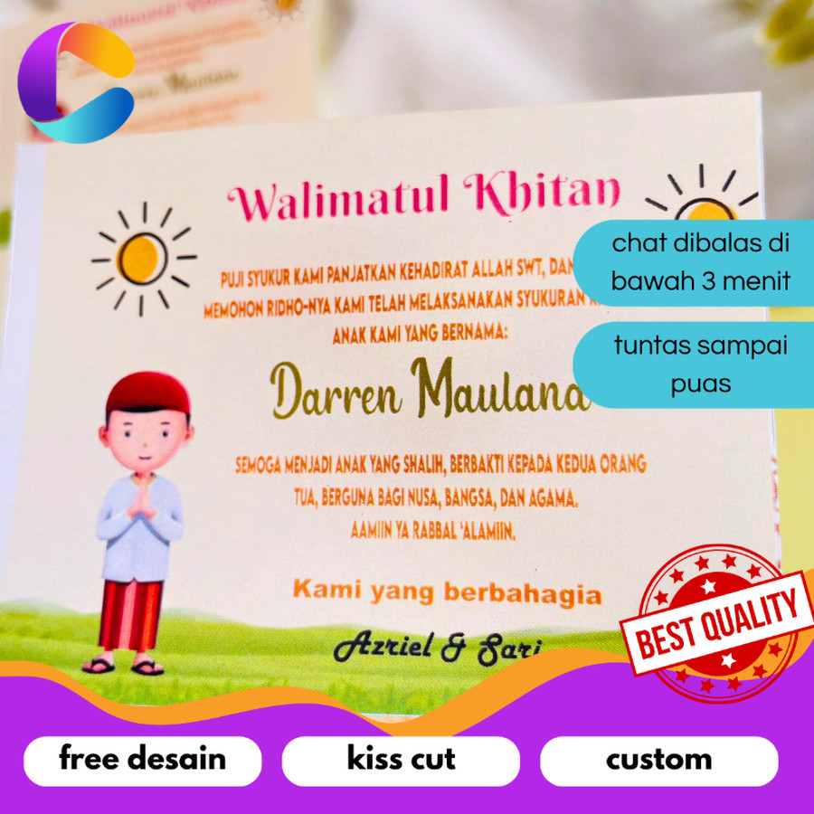 

Cetak INC STIKER SYUKURAN KHITANAN / STIKER KHITANAN NASI BOX / STIKER TASYAKUR KHITANAN / STIKER KHITAN