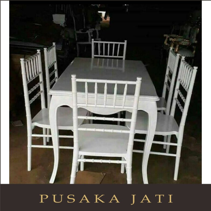 Kursi Pelaminan / Kursi Akad / Kursi Tifani Bambu /  pusaka jati furniture