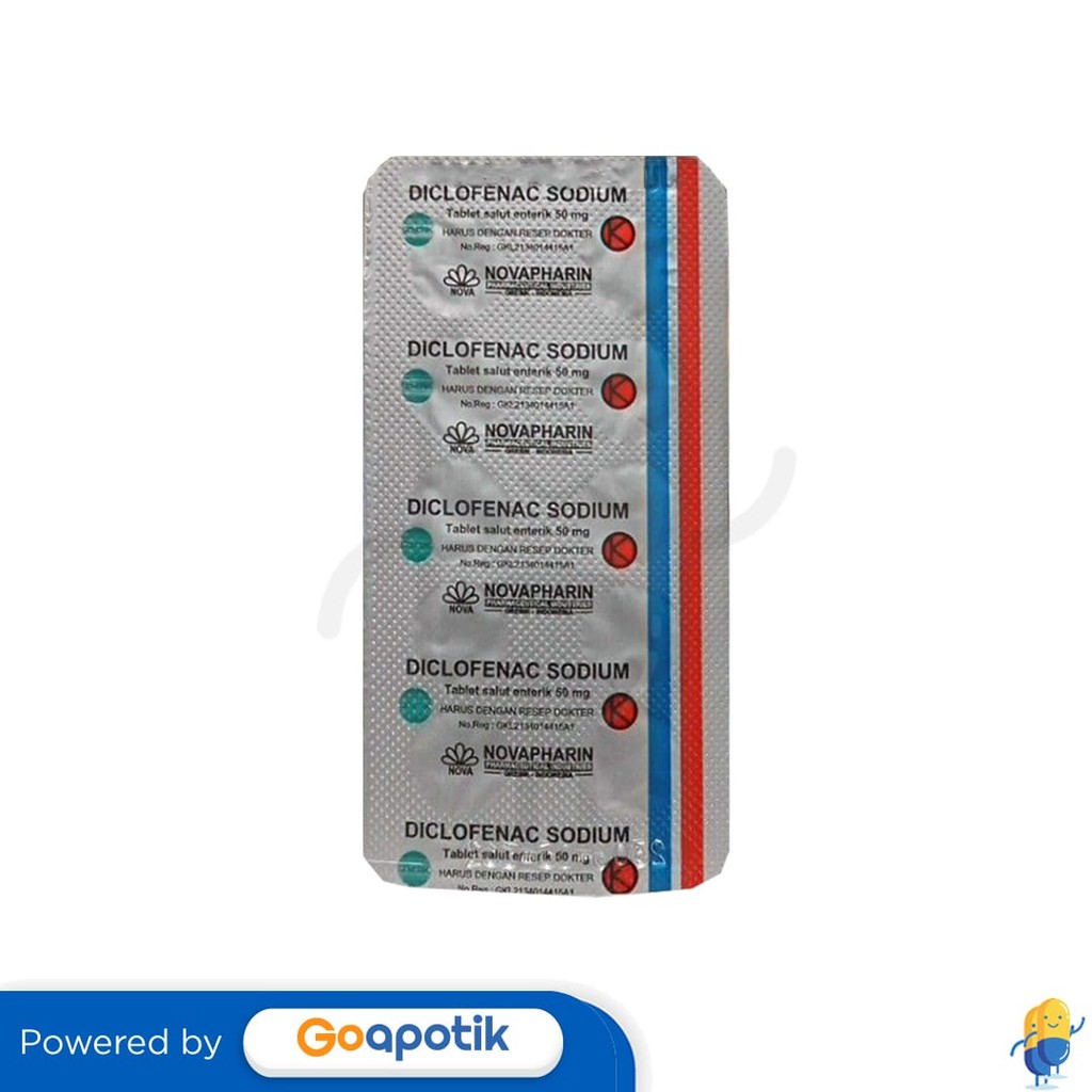 Diclofenac Sodium Novapharin 50 Mg Strip 10 Tablet