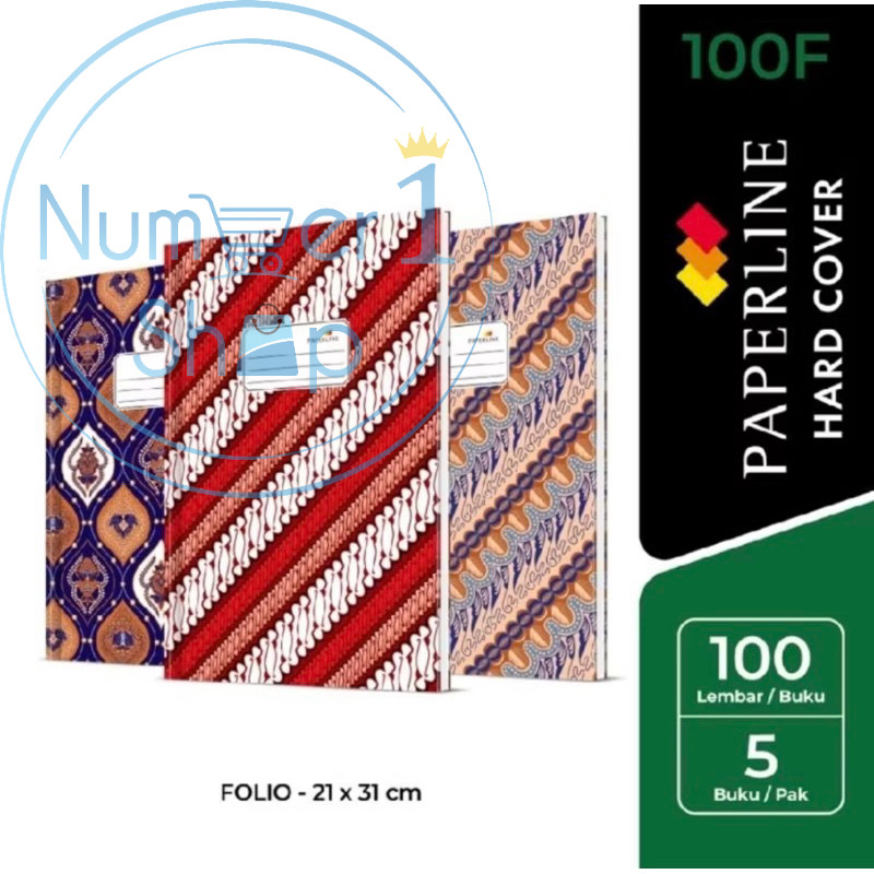 

Buku Tulis HARDCOVER Ukuran FOLIO PAPERLINE 100lembar