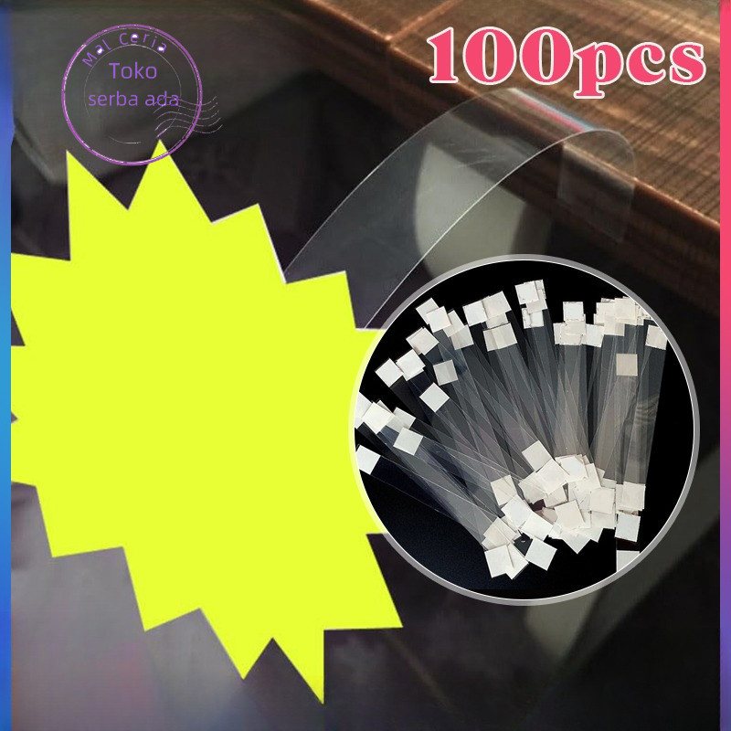 

BH01 100pcs Wobbler Promosi Mika Display Kartu Promo Mika Label Rak