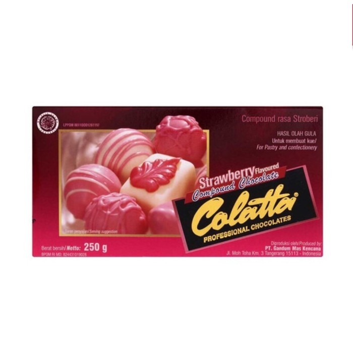 

PROMO~Best Seller COLATTA 250 GR CHOCOLATE COMPOUND DARK MILK WHITE / COLATA CHOCO COMPOND / COKLAT SUSU PUTIH BATANG MASAK 250GR - CLT-STRBRY 250g
