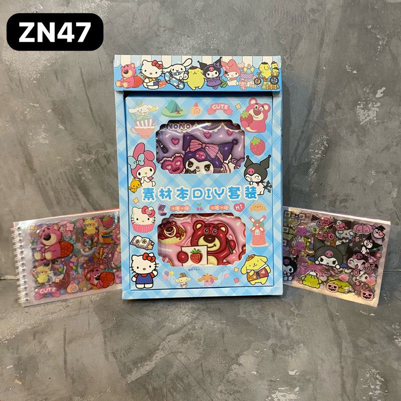 

(Toserba 777) BUKU STIKER LOTSO KUROMI ZN47 / Stiker Sanrio Lotso Kuromi / Sticker Sanrio Original Kuromi My Melody / Stiker Buku Gambar Lucu Karakter Sanrio Kuromi My Melody Momo Lotso Stiker Dekorasi Berkarakter