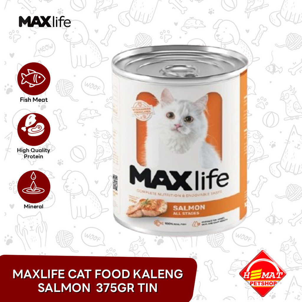 Makanan Kucing Kaleng MaxLife Cat food Can 375 Gram
