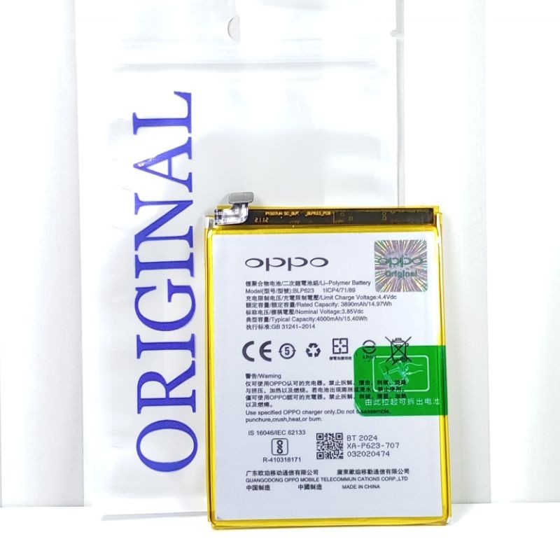 BATERAI BATRE HP OPPO F3 PLUS/OPPO R9S PLUS KODE BLP623 BATERAI BATRE TANAM BERKUALITAS 5000MAH ORIG