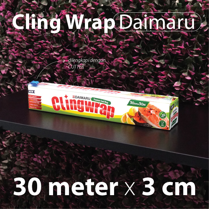 Plastik Wrap 30 cm x 30 meter - Cling Wrap - Daimaru