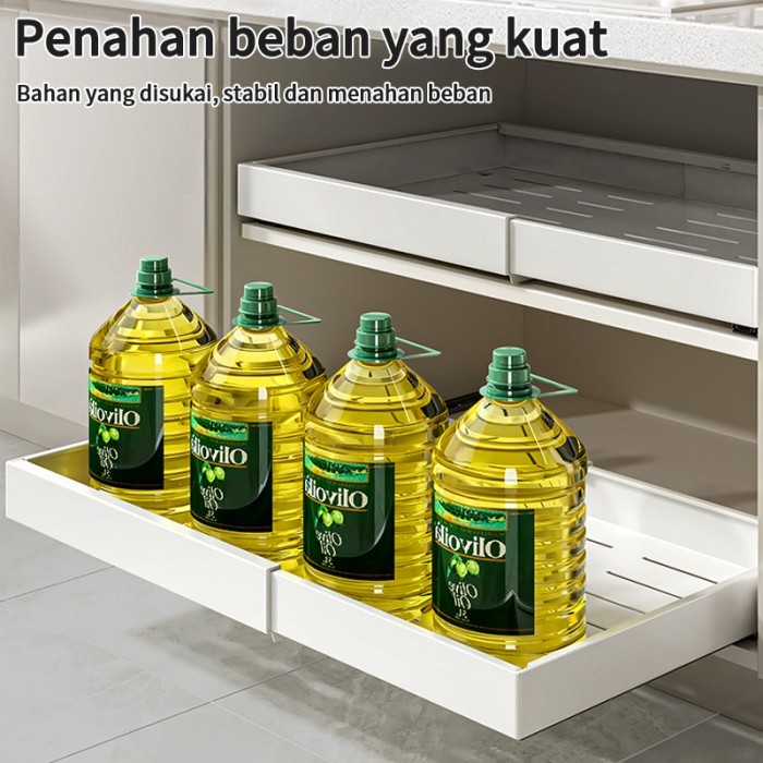 Rak Piring Tarik Rak Laci Piring Rak Piring Untuk Kabinet Rak Mangkuk Rak Dapur Serbaguna Rak Kabine