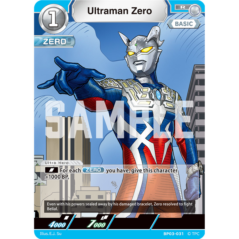 Ultraman Card Game Ultraman Zero BP03-031 R