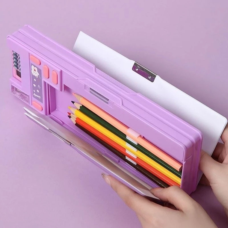 

Kotak Pensil Multifungsi Kotak Alat Tulis Pop Out Tempat Pena Berkapasitas Besar Dua Sisi Dengan