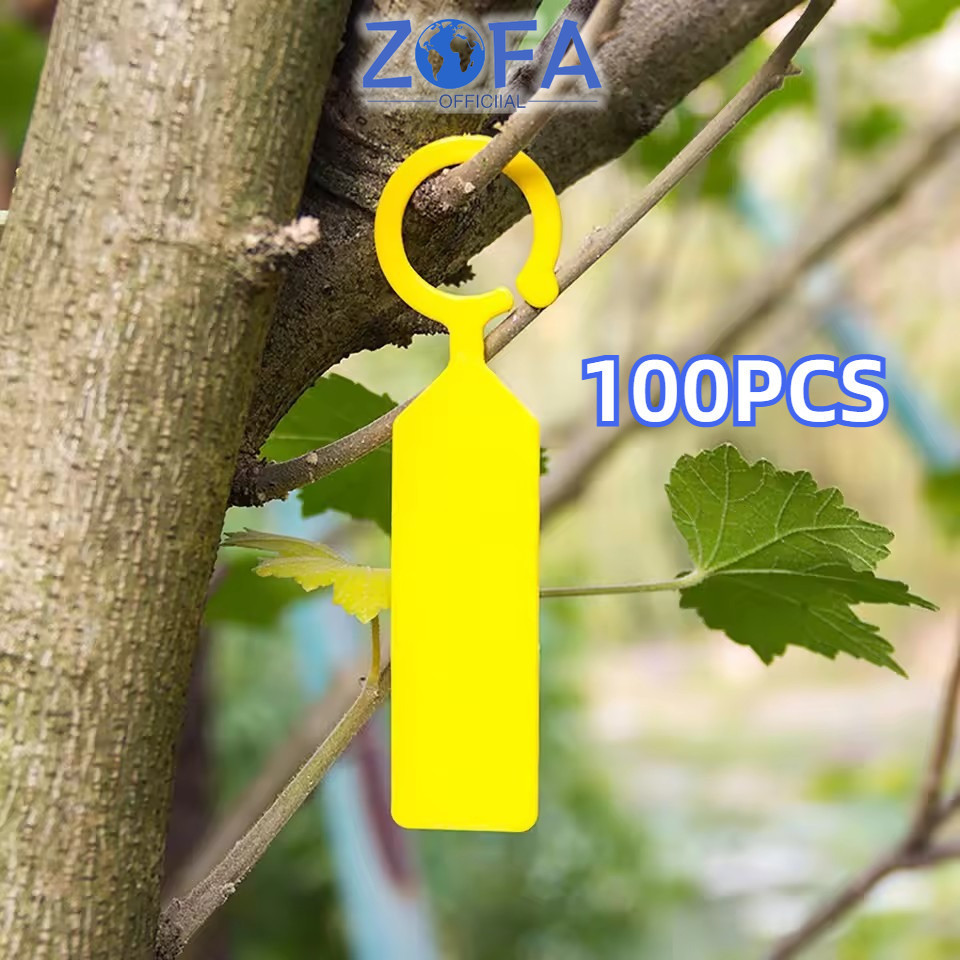 

100pcs Label Tanaman Tanaman Nkt Waterproof Tag Tanaman Warna kuning Label Tanaman Tancap