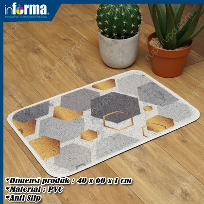 CALIOGRI.SHOP Keset Lantai Anti Slip Keset Kaki Keset Kamar Mandi Keset Kamar Tidur Keset rumah PVC 