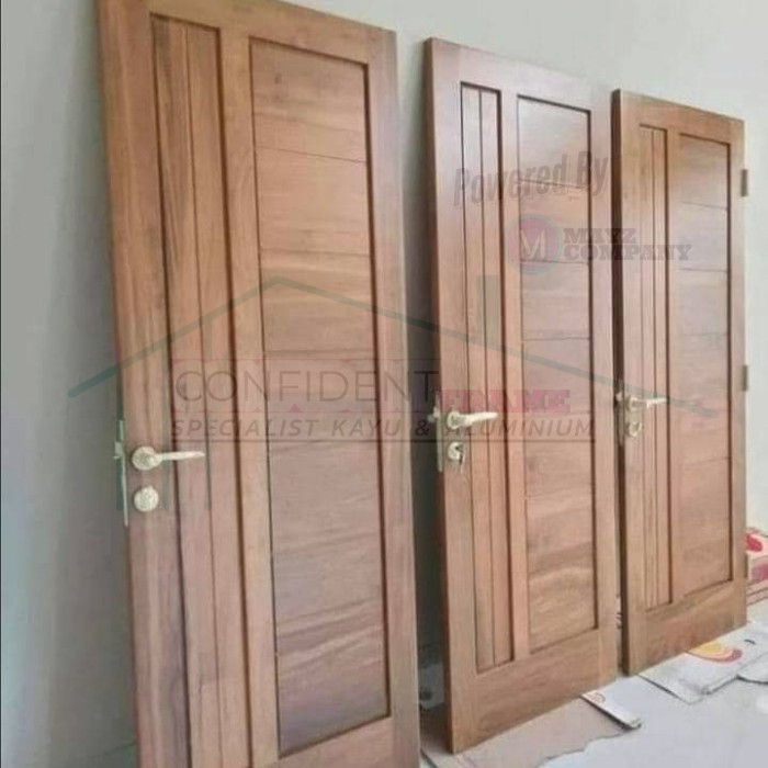 Daun Pintu Kamar Minimalis/Daun Pintu Kayu Kamper/Pintu Rumah