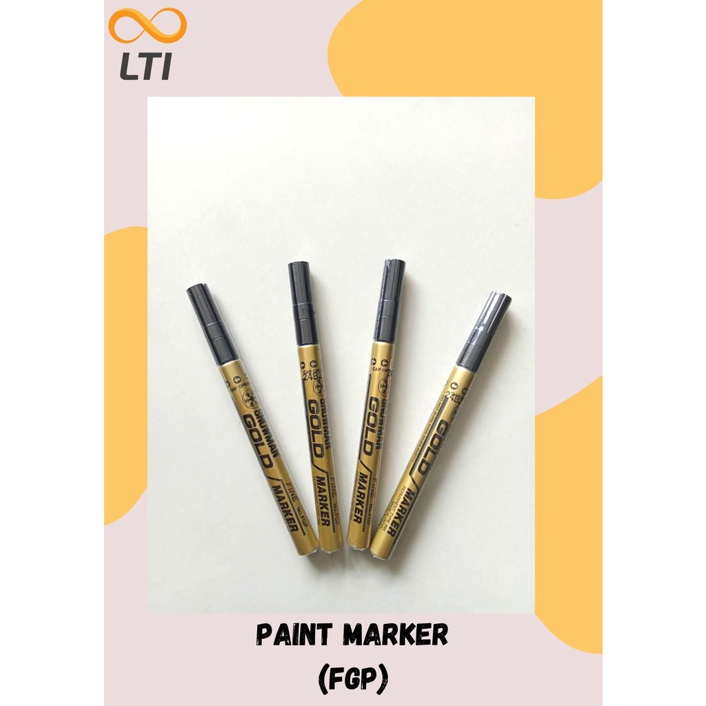 

Paint Marker Snowman Fine Tip Gold / FGP / PCS - HEMAT