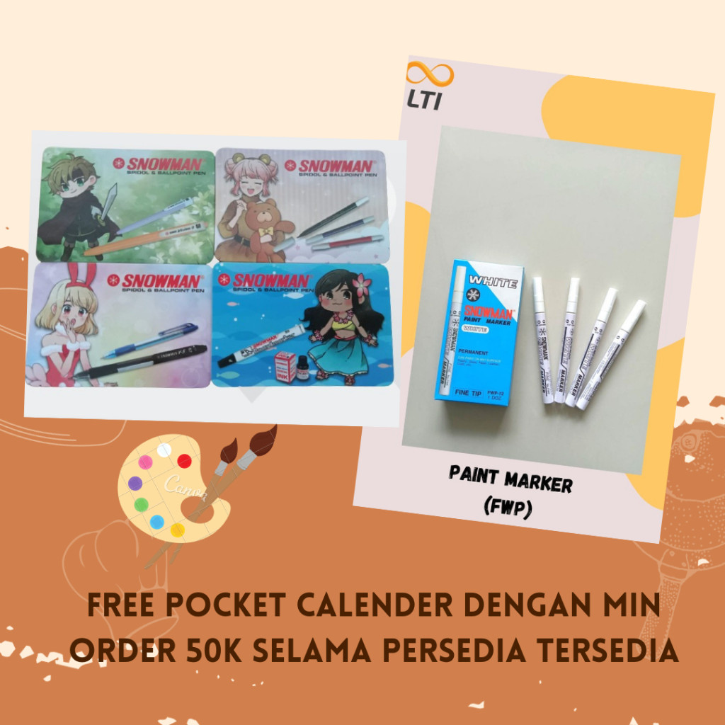 

Paint Marker Snowman Fine Tip White / FWP / PCS - HEMAT