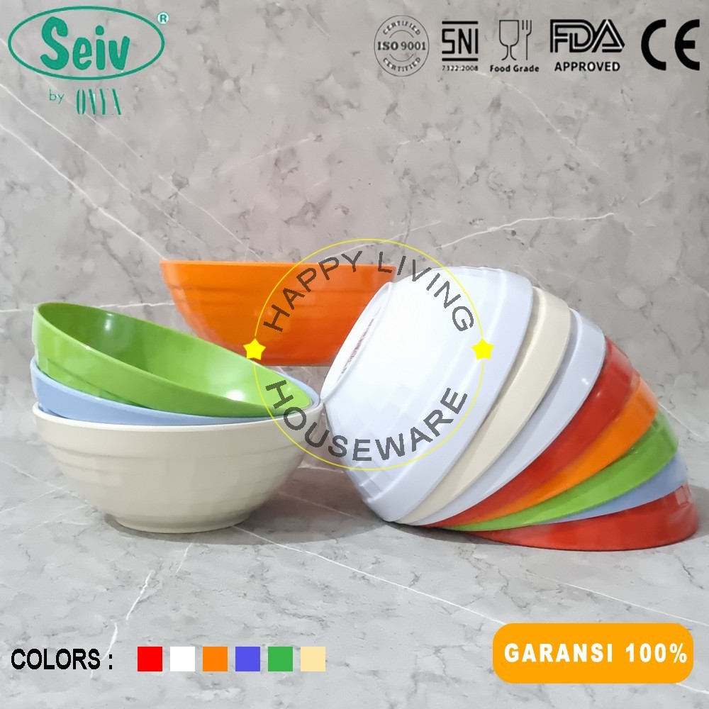 SEIV Dinner Bowl Round 4,3in Ratana Series Melamin Mangkok Makan Mangkuk Kecil Melamine 11,5cm