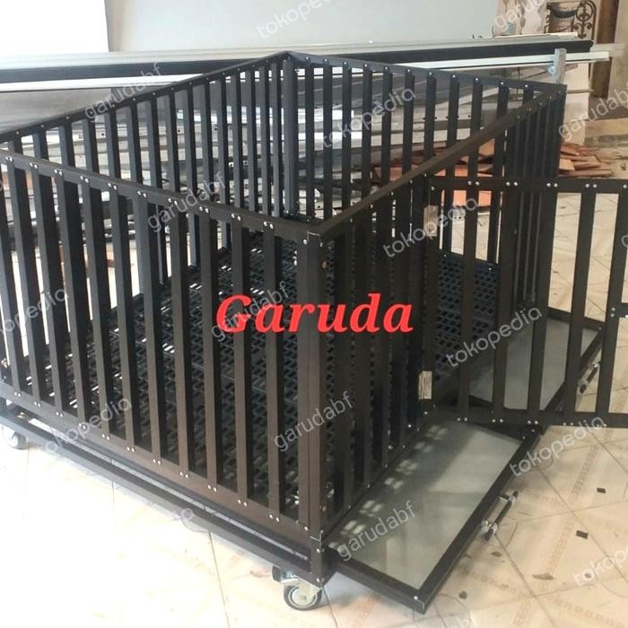 kandang anjing alumunium