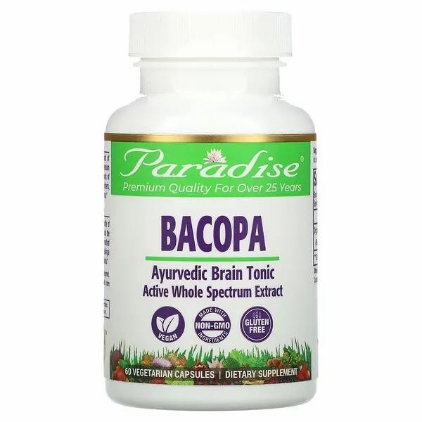 

Paradise Herbs Bacopa 60 Vegetarian Capsules