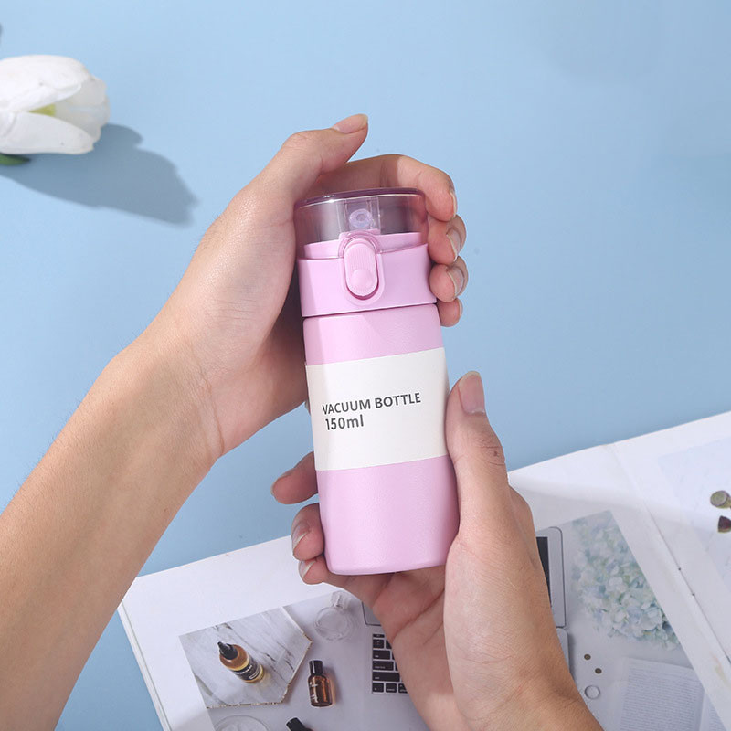150/250ml Mini Pocket Thermos Cup Stainless Steel Insulated Bottle for Girls Mini Cute Water Cup Dri
