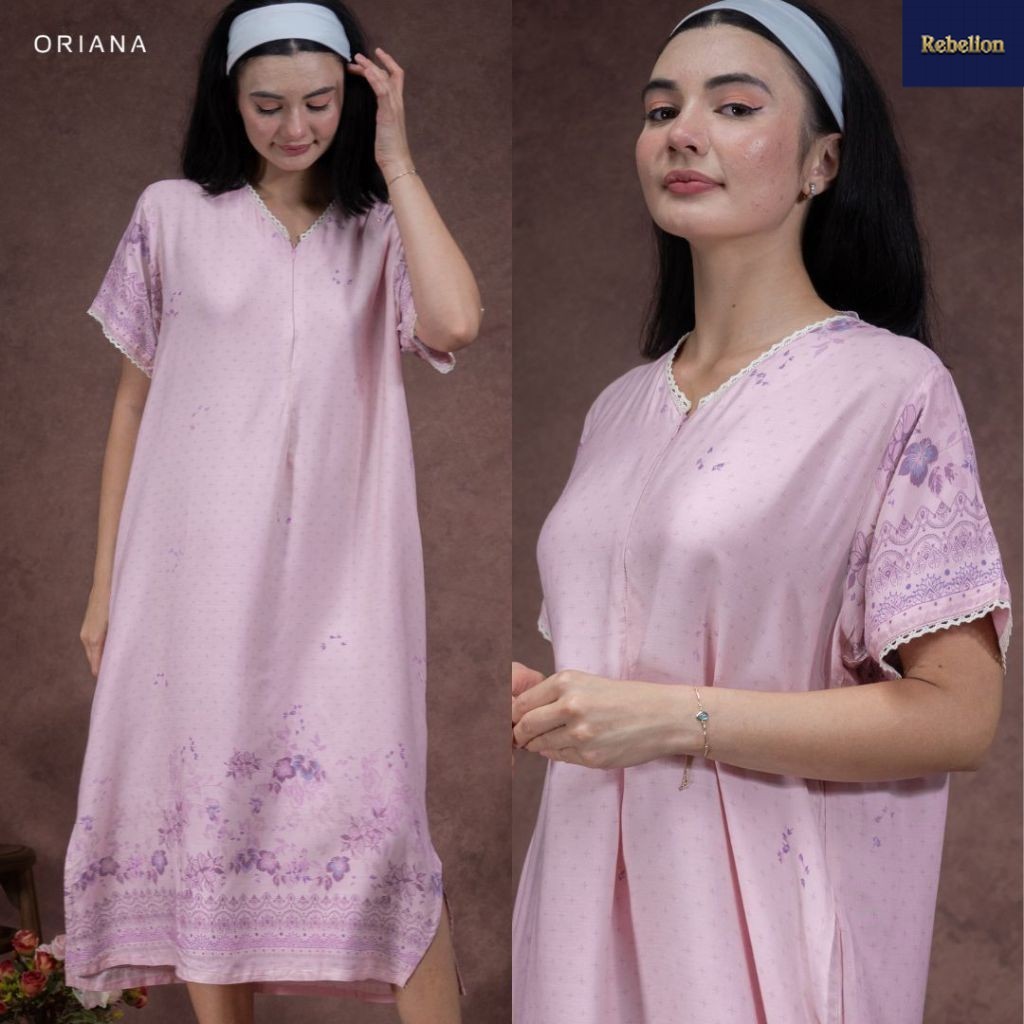 Oriana Homewear Maxi Dress Daster Renda Kaiva Nerissa Series