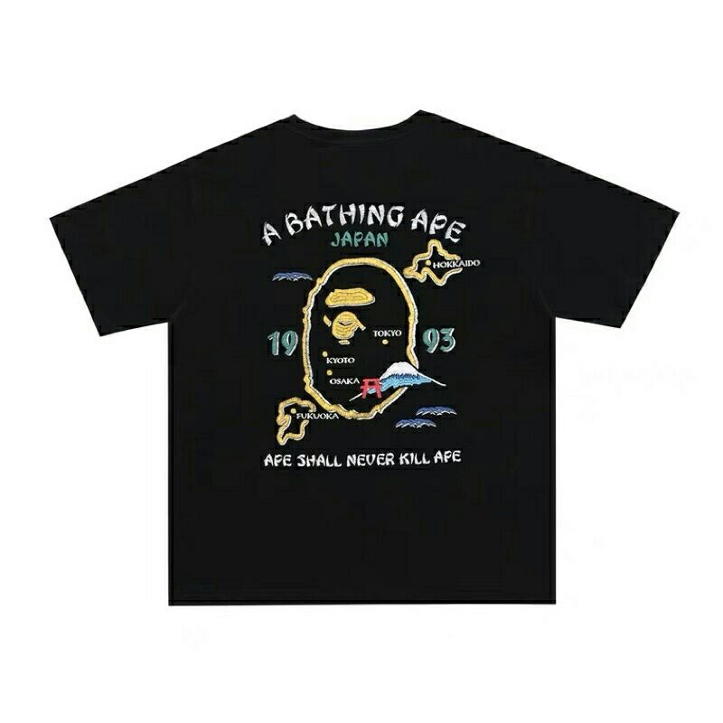 New COD AAPE BAPE A Bathing Ape Japan Unisex Top T shirt Tee Tshirt Kemeja Baju Lelaki Wanita Men Ma