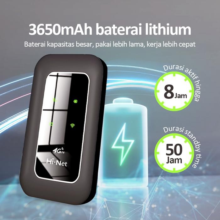 POPIC H806 Wireless Router 4G LTE Mini Modem 150Mbps Mobile Broadband WiFi Black Charger - H806 Blac