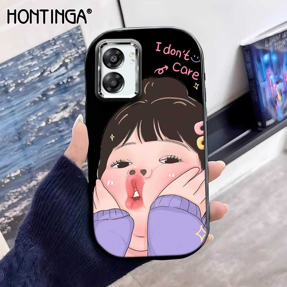 Hontinga Casing Hp Untuk OPPO A77 A77S A57 2022 5G Silikon Sofcase Cassing Softcase Fashion 0419 Sof