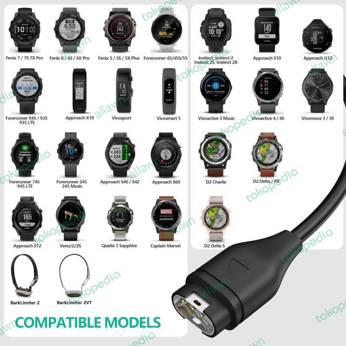 Cable Charger Garmin Watch Venu Forerunner Fenix USB Golf Charging