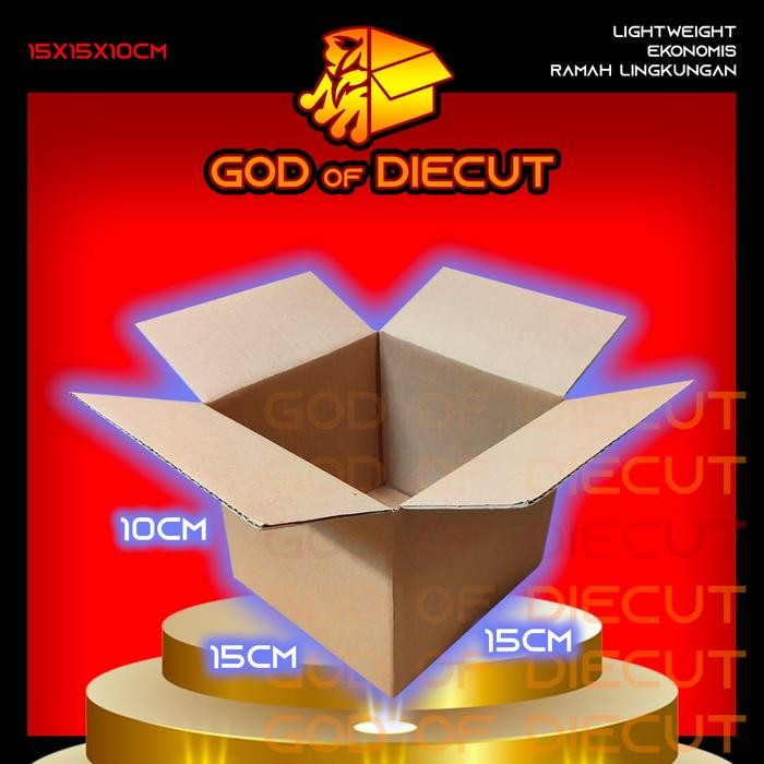 

15x15x10 cm kardus box kotak karton packing barang polos baru