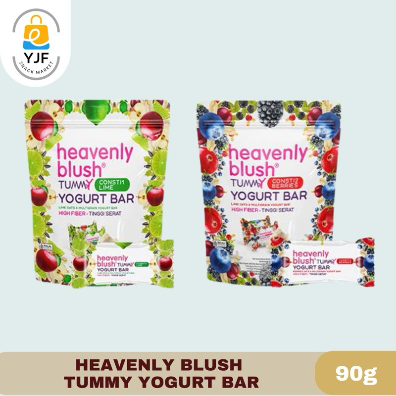 

Heavenly Blush Tummy Yoghurt Bar 90g / Snack Yoghurt Bar Rasa Lime / Berries