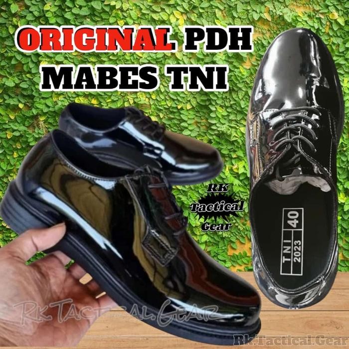 Sepatu PDH Mabes TNI - sepatu PDH TNI AD, AL, AU - Sepatu PDH TNI - 38