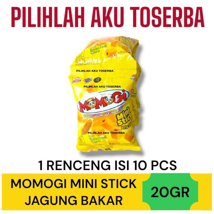 

Momogi MINI Stick Bite Size JAGUNG BAKAR 20 gram - ( HARGA 1 RENCENG )