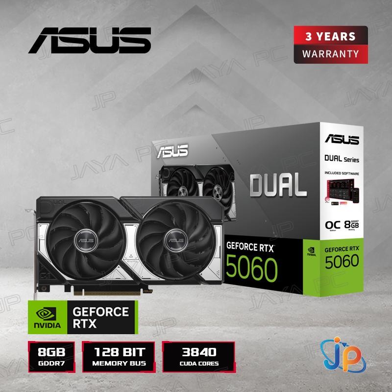 VGA Asus Dual GeForce RTX 5060 OC 8GB - 8 GB GDDR7