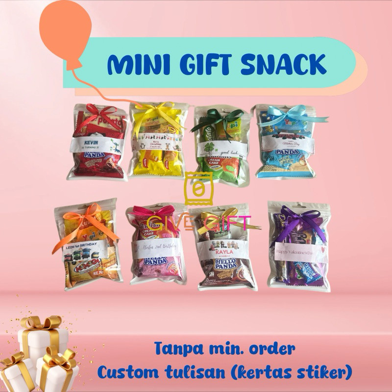 

(PROMO) Mini Gift Snack / Mini Hampers / Mini Gift Snack Birthday / Mini Gift Snack Pouch / Mini Gift Snack Murah