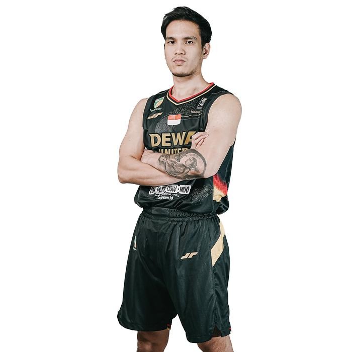 NR Juaraga Dewa United Jersey Basket Sport - Match Home 2024 - Hitam - XL