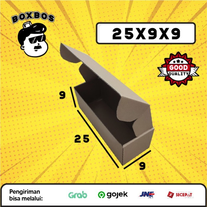 

25x9x9 CM Pizza KARDUS Corrugated Packaging Box packing Diecut