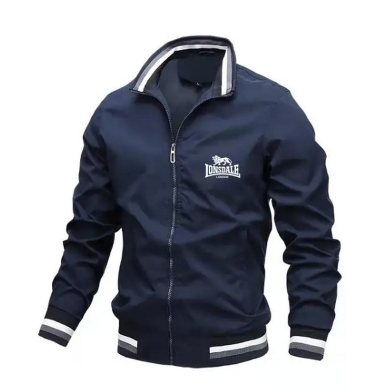 2024 LONSDALE Logo Aviator Stand Collar Jacket Men's Casual Slim Baseball Jacket Latest Spring Fashi