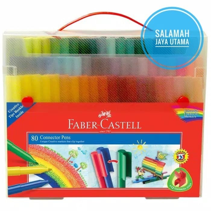 

Mall - aikshop20_store [Peralatan Menggambar] Connector Pen 80 Warna Faber Castell Gift Set