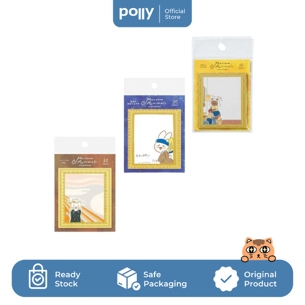 

FURUKAWASHIKO Sticky Notes Museum Animals / Kertas Catatan Kecil Premium