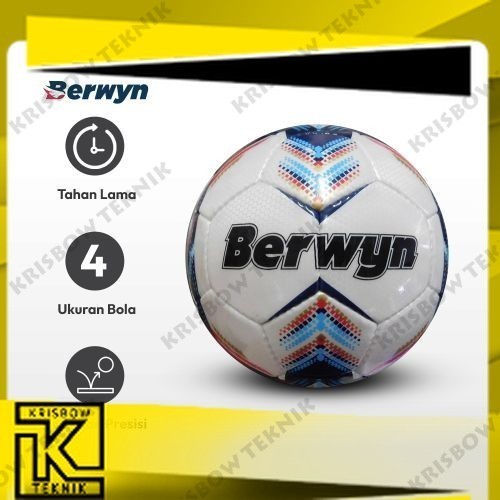 Berwyn Ukuran 4 Bola Sepak - Bola sepak - Panel Hand Sewn 32 Pvc