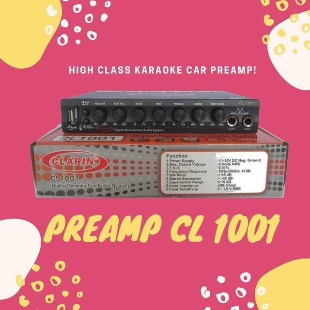 Grosir Pre AMP Karaoke Mobil Clarin CL-1001/ CL1001 / Clarin CL 1001 USB SD (Original)