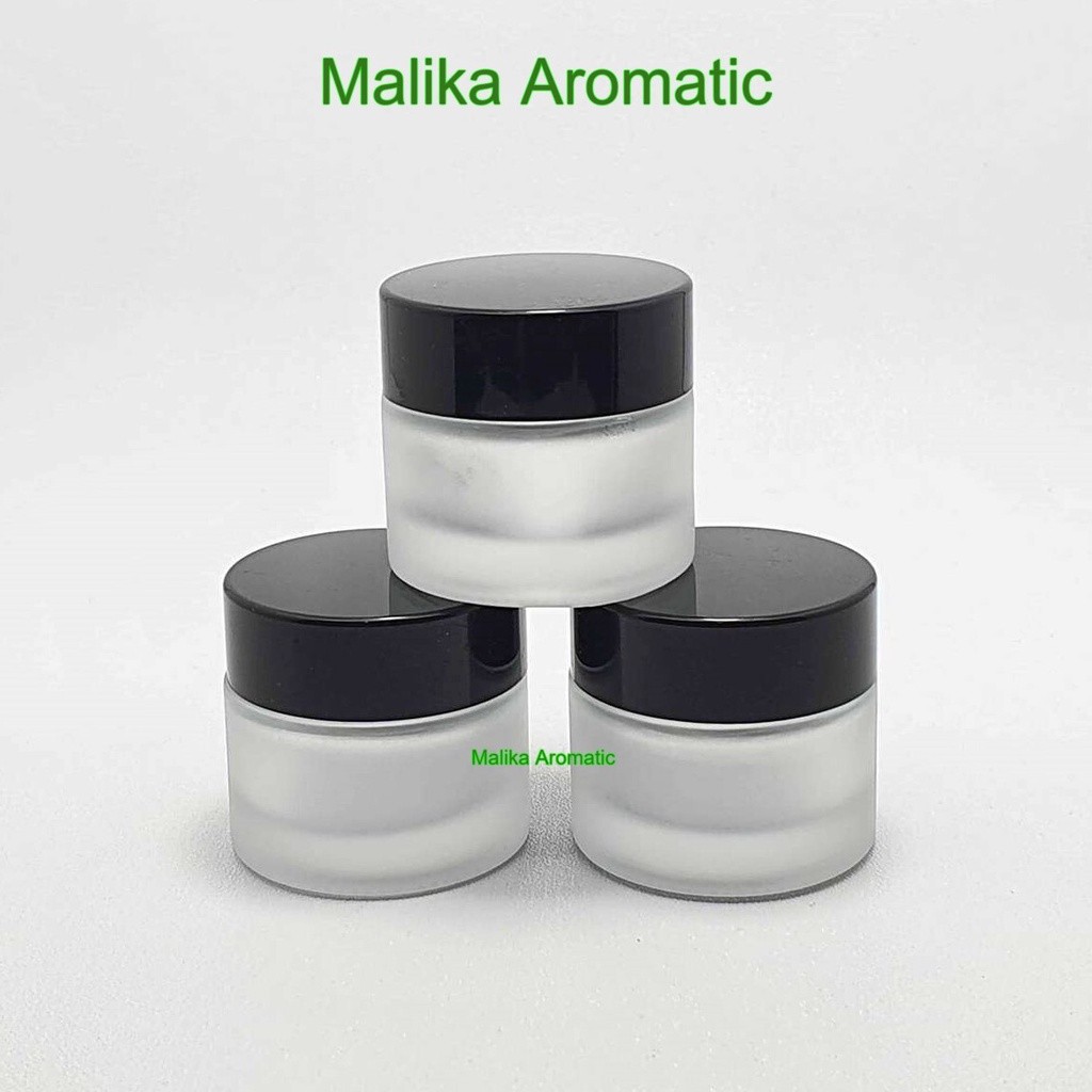Pot Kaca 10 Gr Bulat Hitam / Pot Kaca Black / Pot Cream Kaca / Pot Krim Wajah / Pot Kosmetik / Pot 1