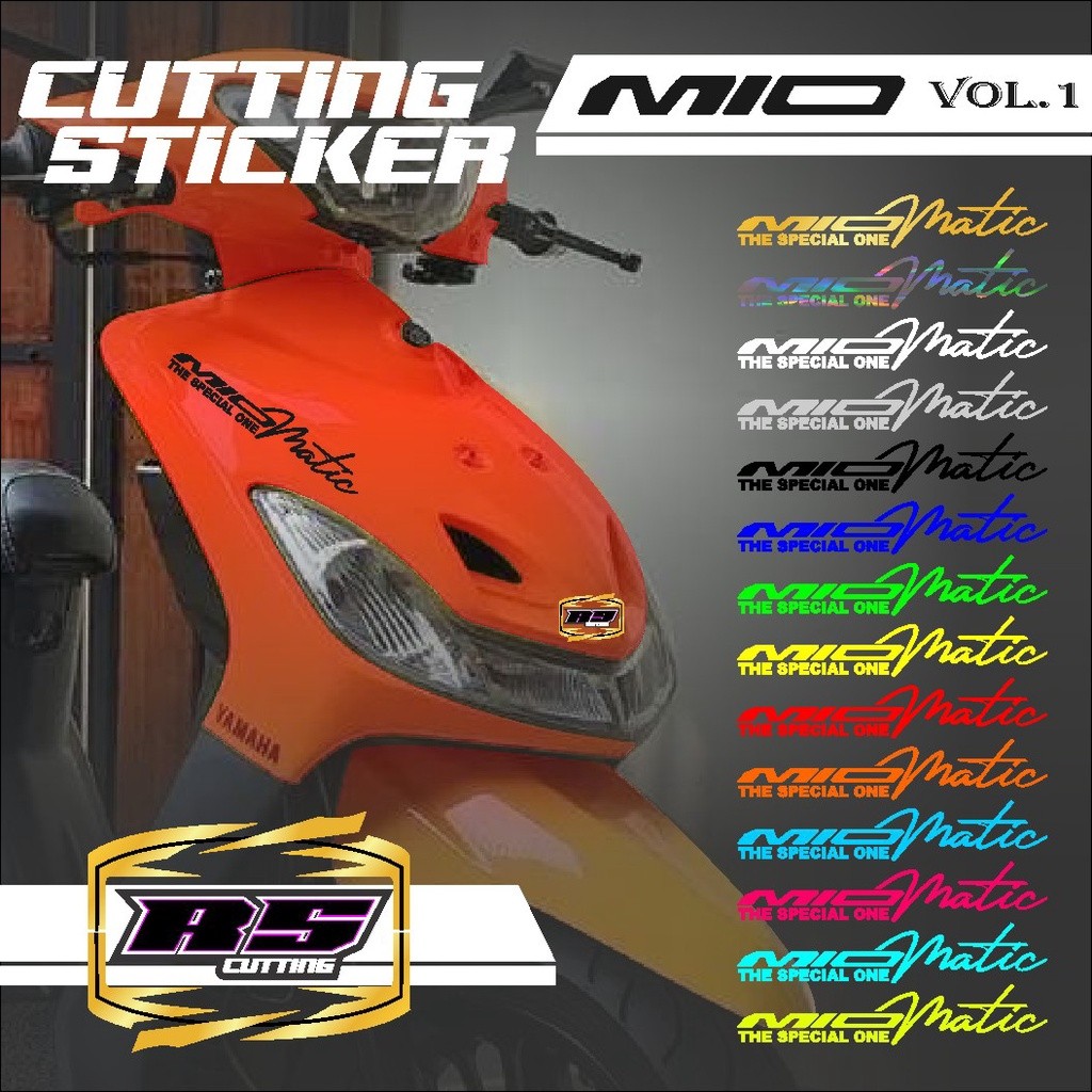 Cutting Sticker Yamaha Mio - Sticker List Variasi Motor Yamaha Mio Stiker Cutting Mio Signature Holo
