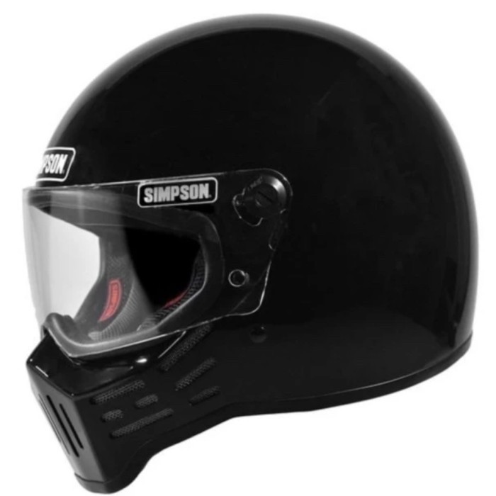 Helm Simpson M30  Black Glossy size L