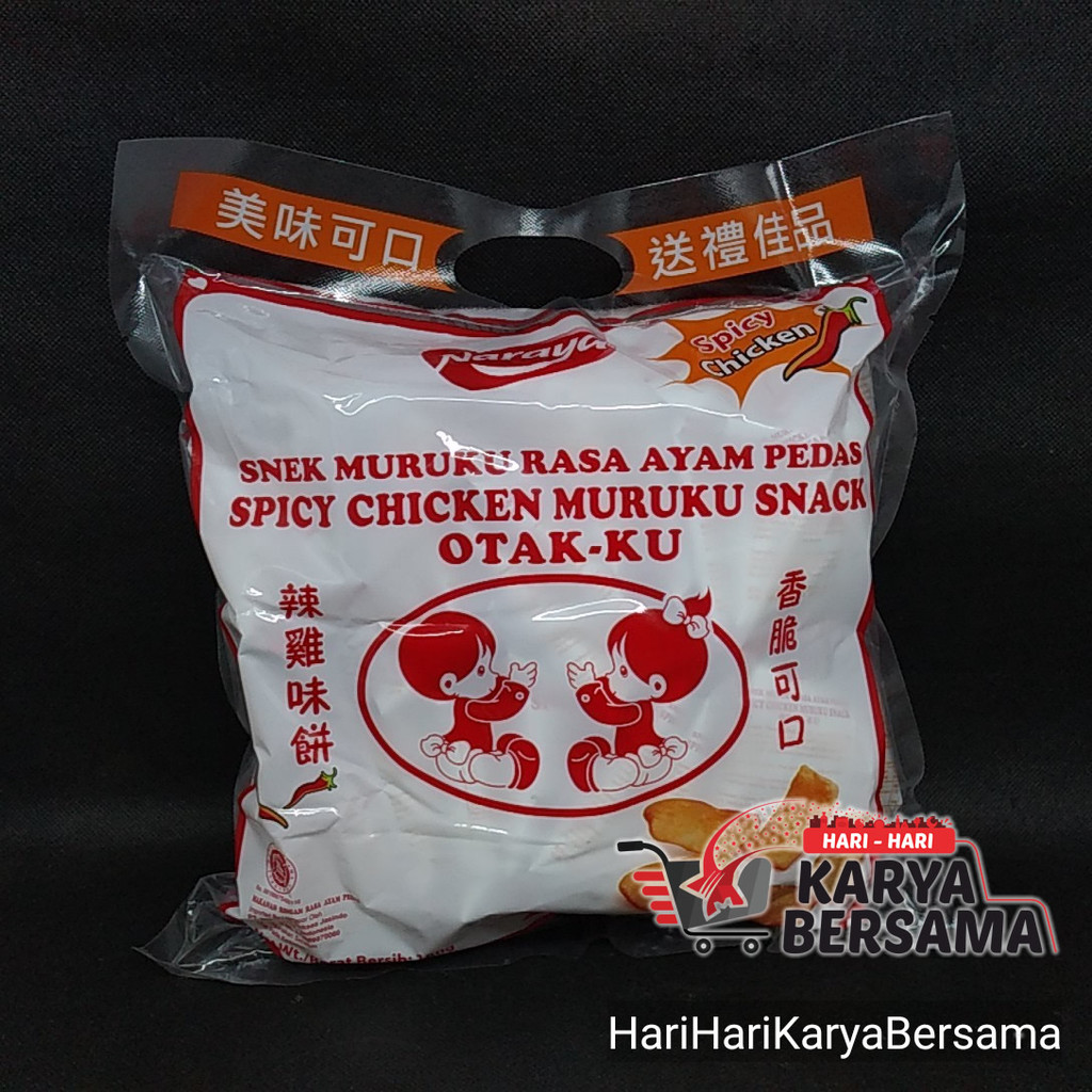 

MAKANAN RINGAN SNACK NARAYA MURUKU RASA AYAM PEDAS BAG ISI 20'S X 9GR