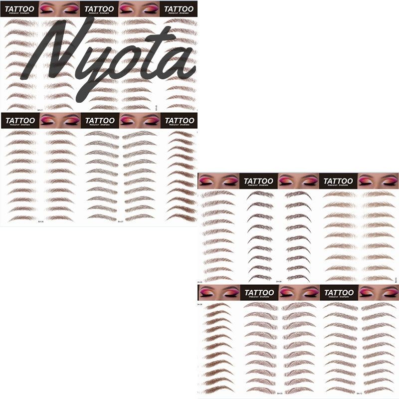 Nyota1 Stiker tato alis ekologi imitasi 6D tahan air  stiker alis wanita simulasi alami